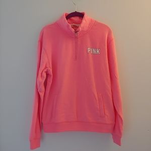 Hot Pink PINK by VS Pull Over Zip Sweatshirt